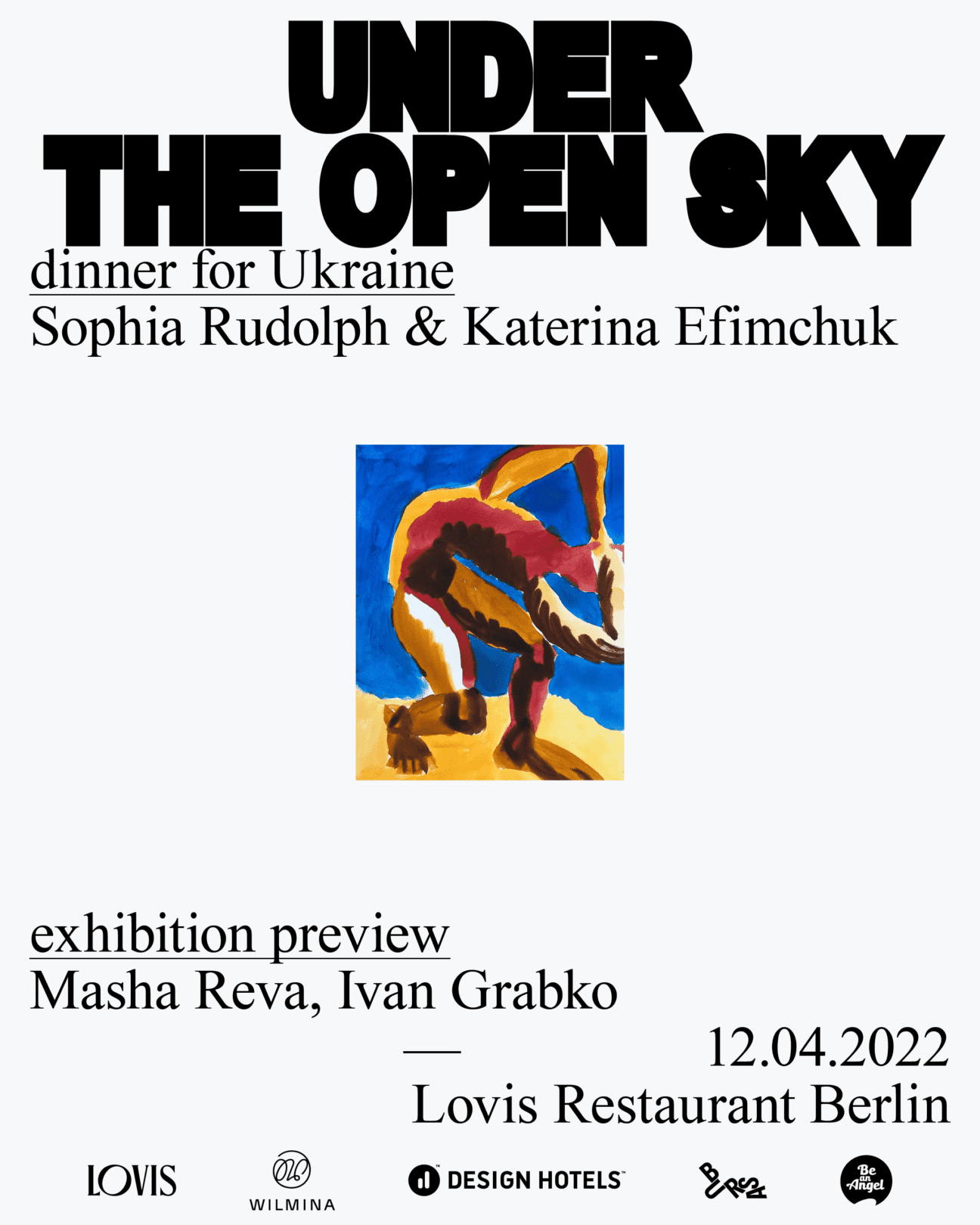 Under the open Sky - Dinner für Ukraine Event Banner